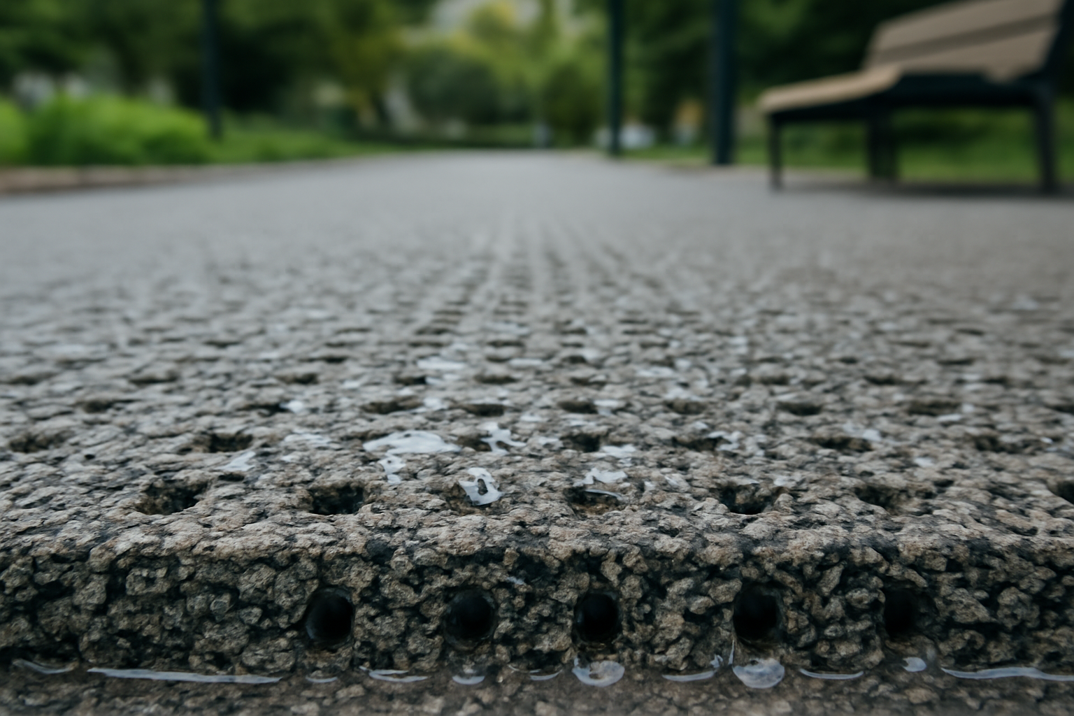 Béton drainant perméable : évacuation rapide des eaux pluviales pour allées et parkings