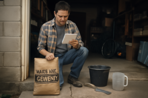Sac de ciment tout prêt — solution prête à l'emploi pour béton, maçonnerie et réparations