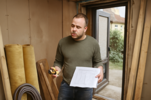 Sas d'entrée sécurisé en verre et aluminium, isolation thermique et acoustique pour bâtiment tertiaire